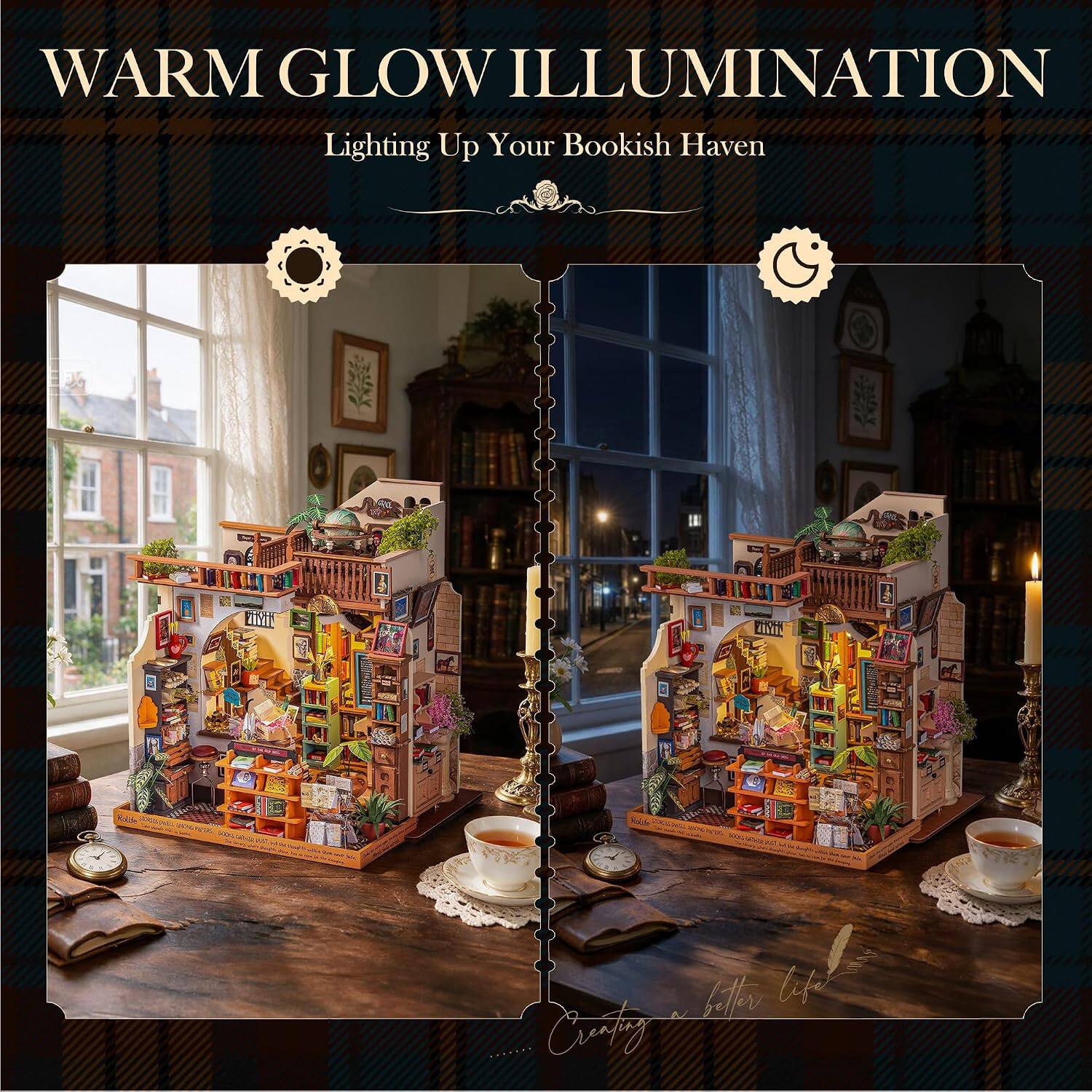 WARM GLOW ILLUMINATION  
Lighting Up Your Bookish Haven