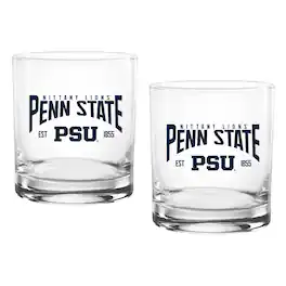Indigo Falls - Penn State Nittany Lions 14oz. Established Rocks Glass Two-Set - Multicolor