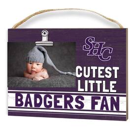Jardine - Spring Hill Badgers 8" x 10" Cutest Little Fan Team Logo Clip Photo Frame - Purple