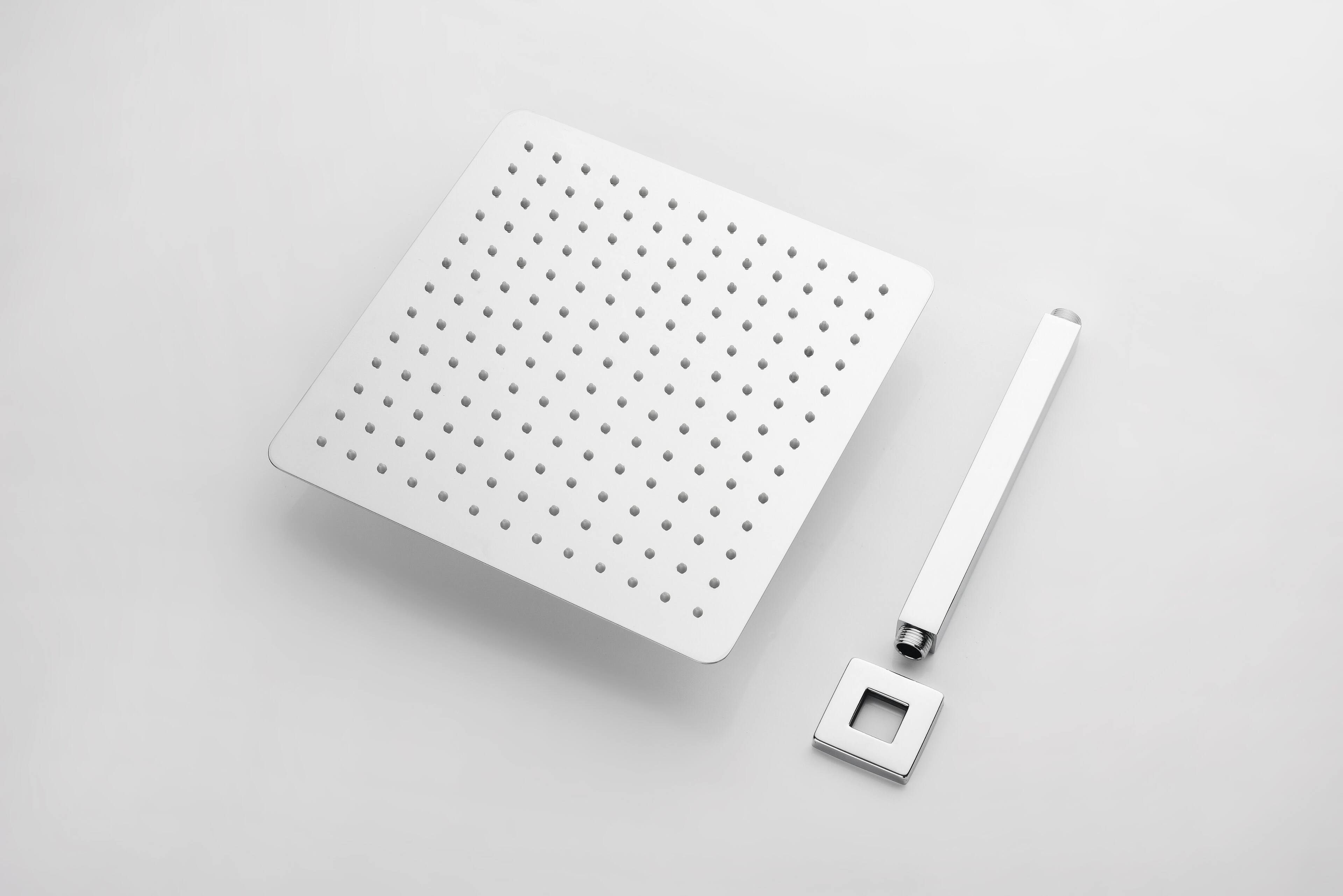 Alt View 1. APRILSOUL - High Pressure Rain Shower Head Ultra Thin 304 Stainless Steel Self Clean Nozzles - Chrome.