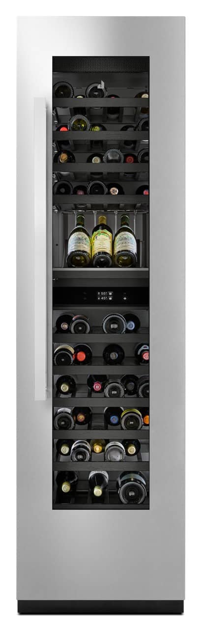 JennAir - Noir Right Swing 18" Wine Column Panel - Stainless Steel
