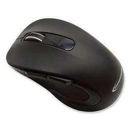 Innovera - Mid-Size Wireless Optical Mouse with Micro USB 2.4 GHz Frequency/26 ft Wireless Range Right Hand Use - Wireless - Black