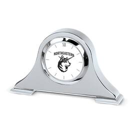 Jardine - Northeastern Huskies Napoleon Desk Clock - Silver