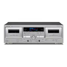 TEAC DOUBLE CASSETTE DEC W-1200 - COUNTER MEAS - 000 - 1 - 2 - LOGIC TRANSPORT CONTROL - LOGIC TRANSPORT CONTROL - POWER - PITCH CONTROL - LEVEL - EXT - LEVEL - PHONES - REC/PLAY