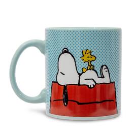 Silver Buffalo - Peanuts Snoopy and Woodstock Lounging Ceramic Mug | Holds 20 Ounces - Multi-Colored