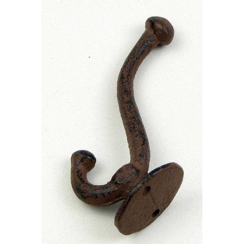 BreeBe - Cast Iron Coat Wall Hook - Brown