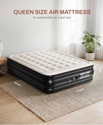QUEEN SIZE AIR MATTRESS  
As comfortable as a real bed  
18IN