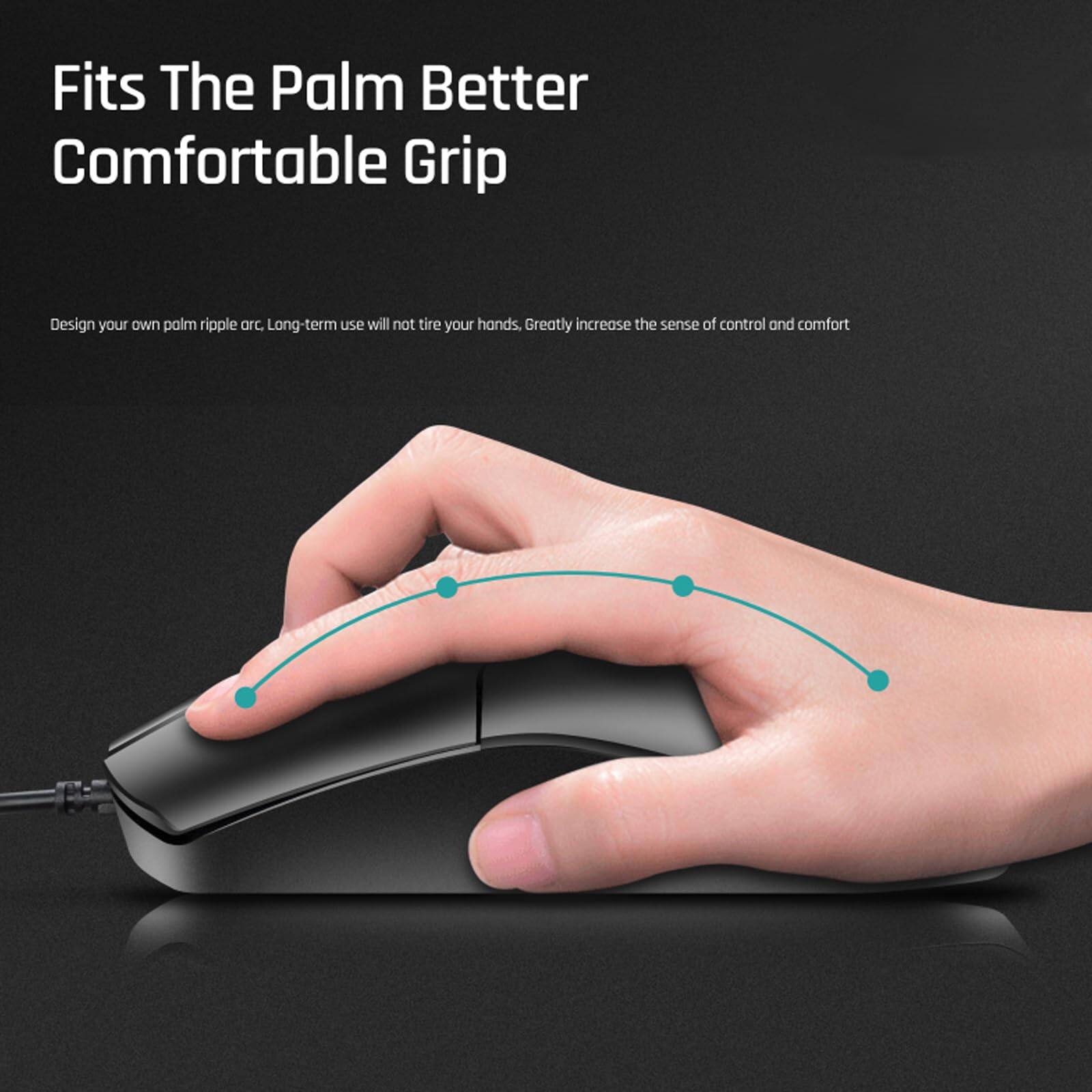 Fits The Palm Better  
Comfortable Grip  

Design your own palm ripple arc. Long-term use will not tire your hands. Greatly increase the sense of control and comfort.