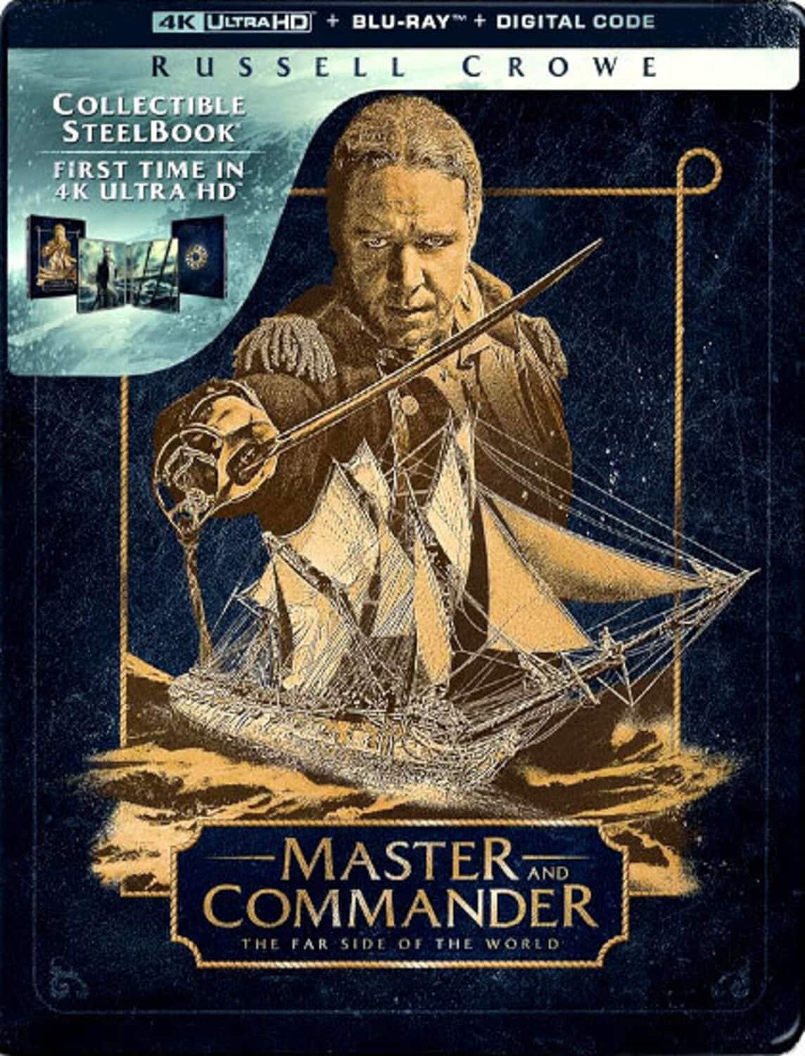 Front. Master and Commander: The Far Side of the World (Steelbook)   - 4K Blu-Ray.