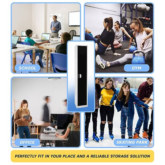 SCHOOL, GYM, OFFICE, SKATING PARK, PERFECTLY FIT IN YOUR PLACE AND A RELIABLE STORAGE SOLUTION