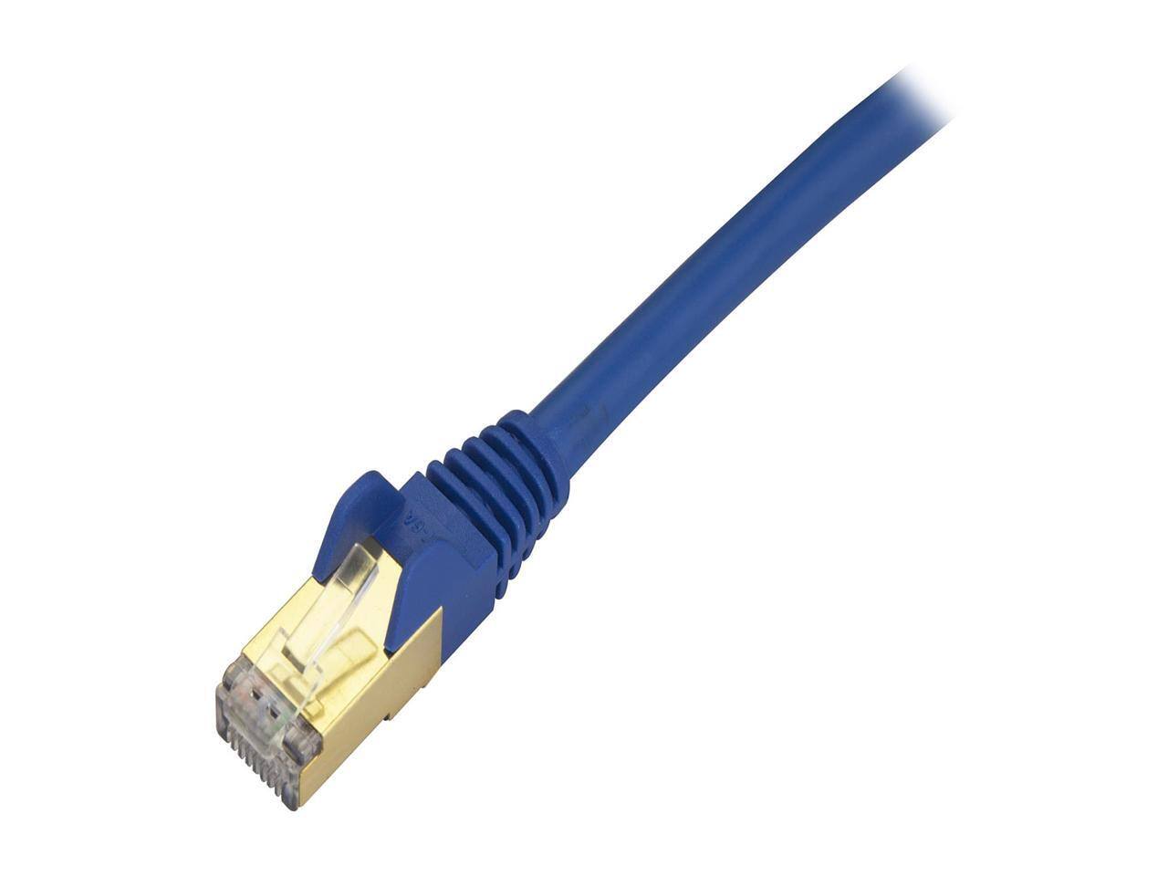 Alt View 1. Startech - StarTech Cat6a Shielded Patch Cable - 9 ft - Blue - Snagless RJ45 Ethernet Cord.
