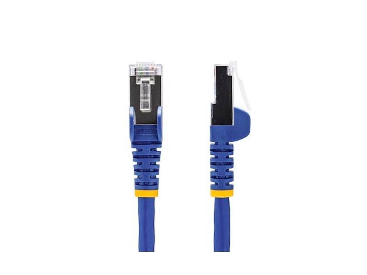 Alt View 1. StarTech.com - StarTech 3ft Blue CAT8 Cable, 25G/40G, 2000MHz, 100W PoE, Shielded Patch Cord.