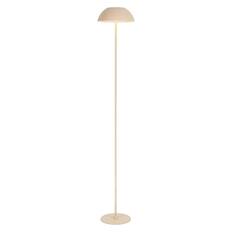 Front. Jonathan Y - Laurel 59" Metal Adjustable Rechargeable Integrated Portable Touch Sensor Dimmable LED Indoor/Outdoor Floor Lamp, Almond - Almond.