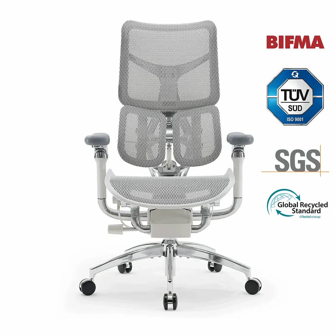 BIFMA  
TÜV SÜD ISO 9001  
SGS  
Global Recycled Standard  
Textile Exchange