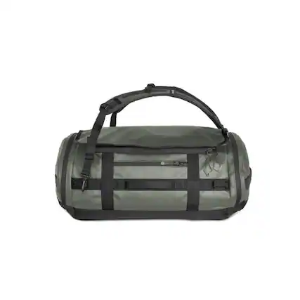 Front. WANDRD - WANDRD CARRYALL Duffel with Expandable Bottom Compartment (Wasatch Green, 60L) - Green.