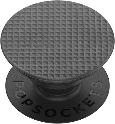 Front. PopSockets - Adhesive PopGrip Universal Grip & Stand for Cell Phones - Knurled Texture.