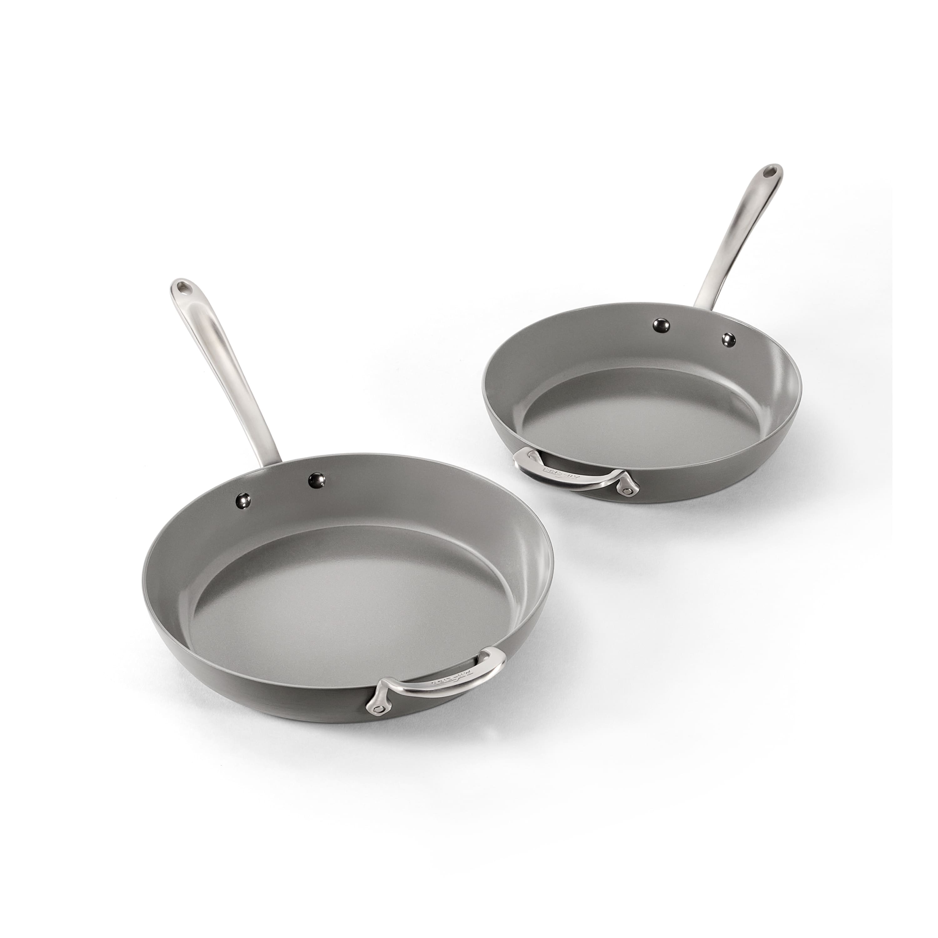 All Clad - All-Clad 10.5" & 12" HA1® Ceramic Nonstick Fry Pan Set - Light Gray