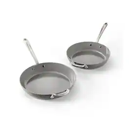 All Clad - All-Clad 10.5" & 12" HA1® Ceramic Nonstick Fry Pan Set - Light Gray