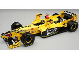 Jordan 198 #9 "Benson & Hedges Jordan-Honda" F1 "San Marino-Imola GP" (1998) with Figure and Case 1/18 Car by Tecnomodel