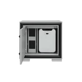 Global Furniture USA - Amelia Grey/Black Nightstand With Cooler And Speaker - Black,Grey