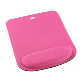 Oumilen - Ergonomic Mouse Pad with Memory Foam Wrist Rest - Non-Slip Base for Office, Gaming, and Daily Use - Pink