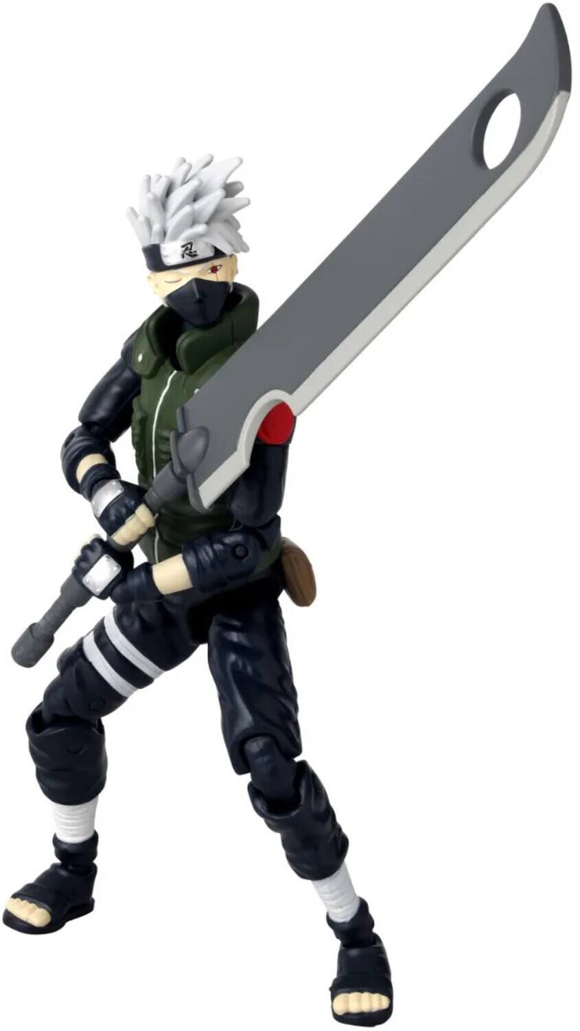 Alt View 2. Bandai - Anime Heroes - Naruto - Hatake Kakashi Fourth Great Ninja War Action Figure - Multicolor.
