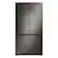 Front. LG - 36-in Wide Counter-Depth MAX 26.5 Cu. Ft. French Door Smart Refrigerator with Internal Water Dispenser - Black Stainless Steel.
