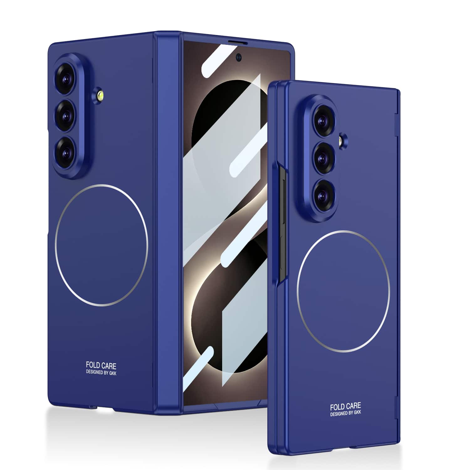 Dteck - Magnetic Hinge Protection Full Body Screen Protector Case For Samsung Galaxy Z Fold8 Ultra, Compatible with MagSafe Case - Darkblue price history on PriceWatchPro