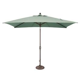 Mondawe - 6.6' x 10' Rectangle Patio Umbrella Push Button Tilt Bronze Frame - Spa