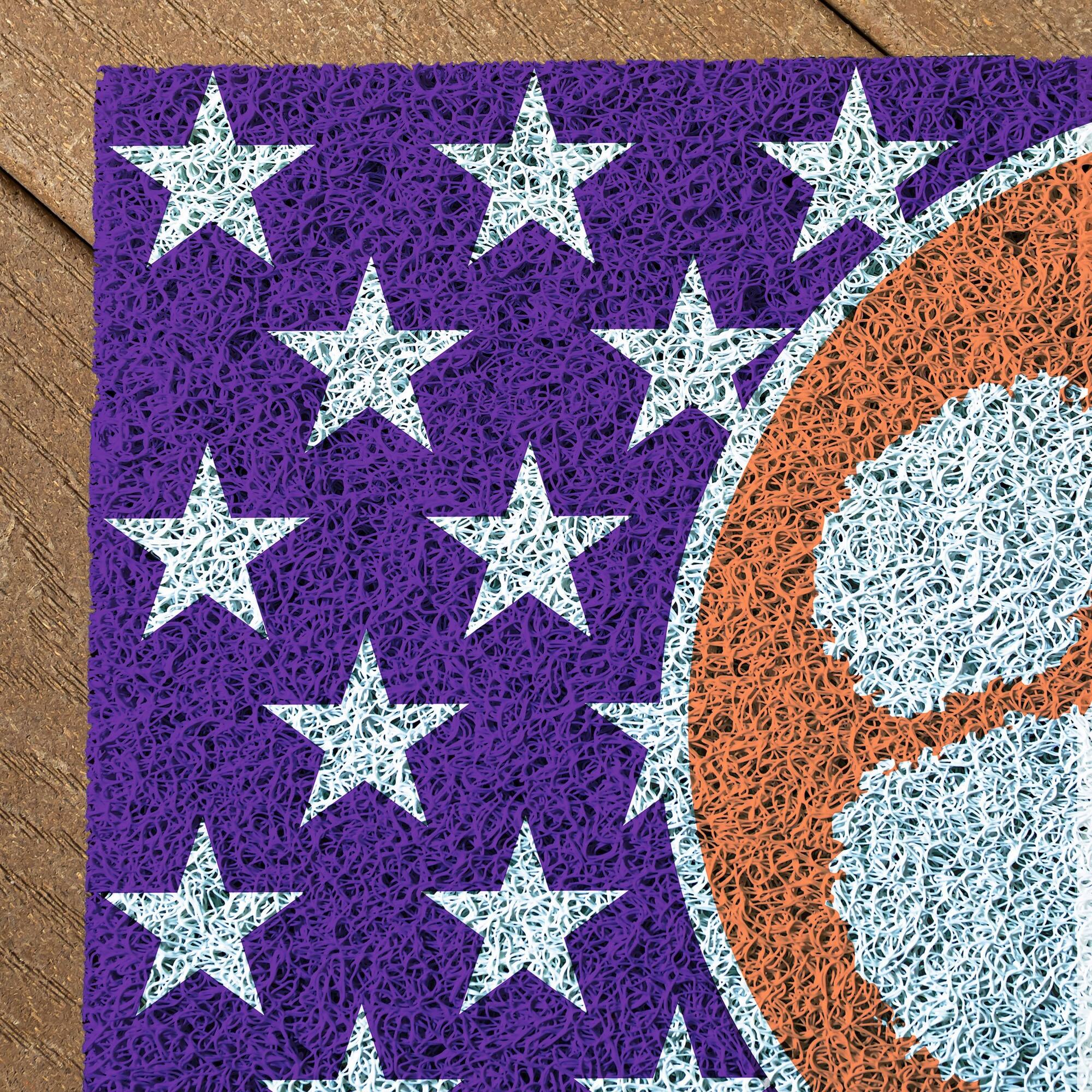 Alt View 2. Evergreen Enterprises - Clemson Tigers 16" x 28" Stars & Stripes Patriotic Turf Mat - Multicolor.