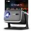 Aurzen - Smart Projector, Built-in Google TV, 20W Visible Speakers, DoIby Audio, TOF Auto Focus, 500 ANSI Lumens - Black