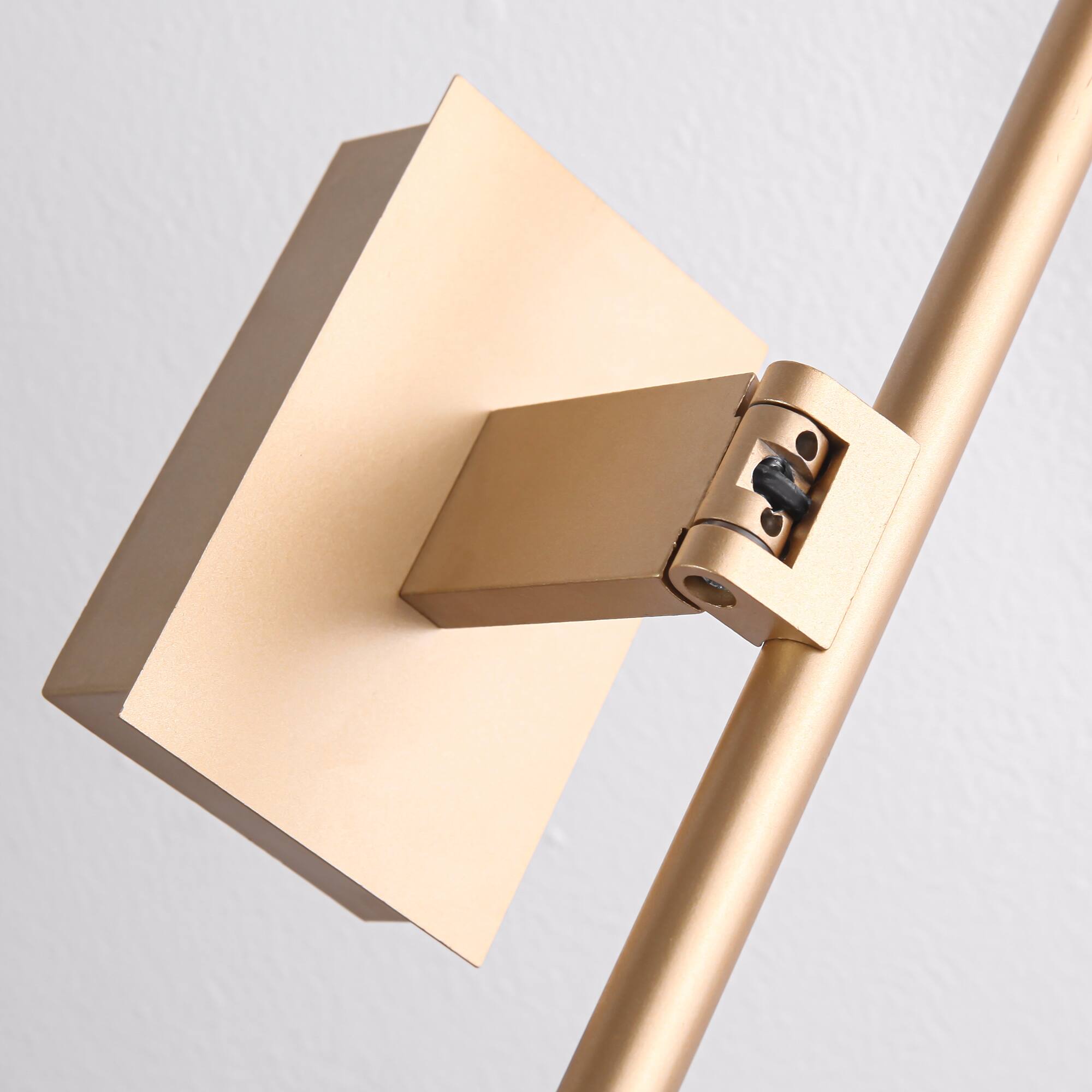 Alt View 5. Parrot Uncle - Gold Battery-Powered 3000K LED Vanity Light with Remote Control - Gold.