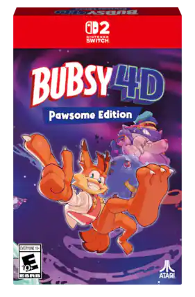 BUBSY 4D Pawsome Edition
NINTENDO SWITCH
EVERYONE 10+
ESRB
ATARI - E10+ (Everyone 10+)