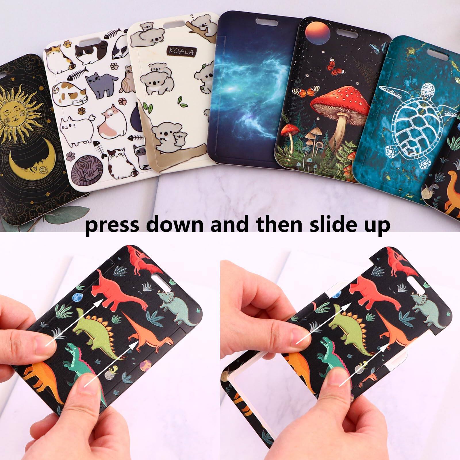 press down and then slide up