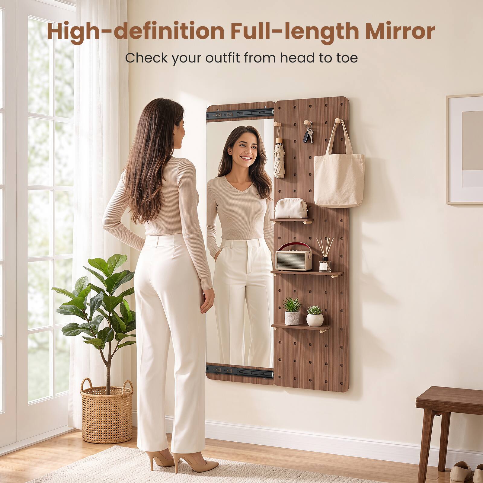 High-definition Full-length Mirror  
Check your outfit from head to toe