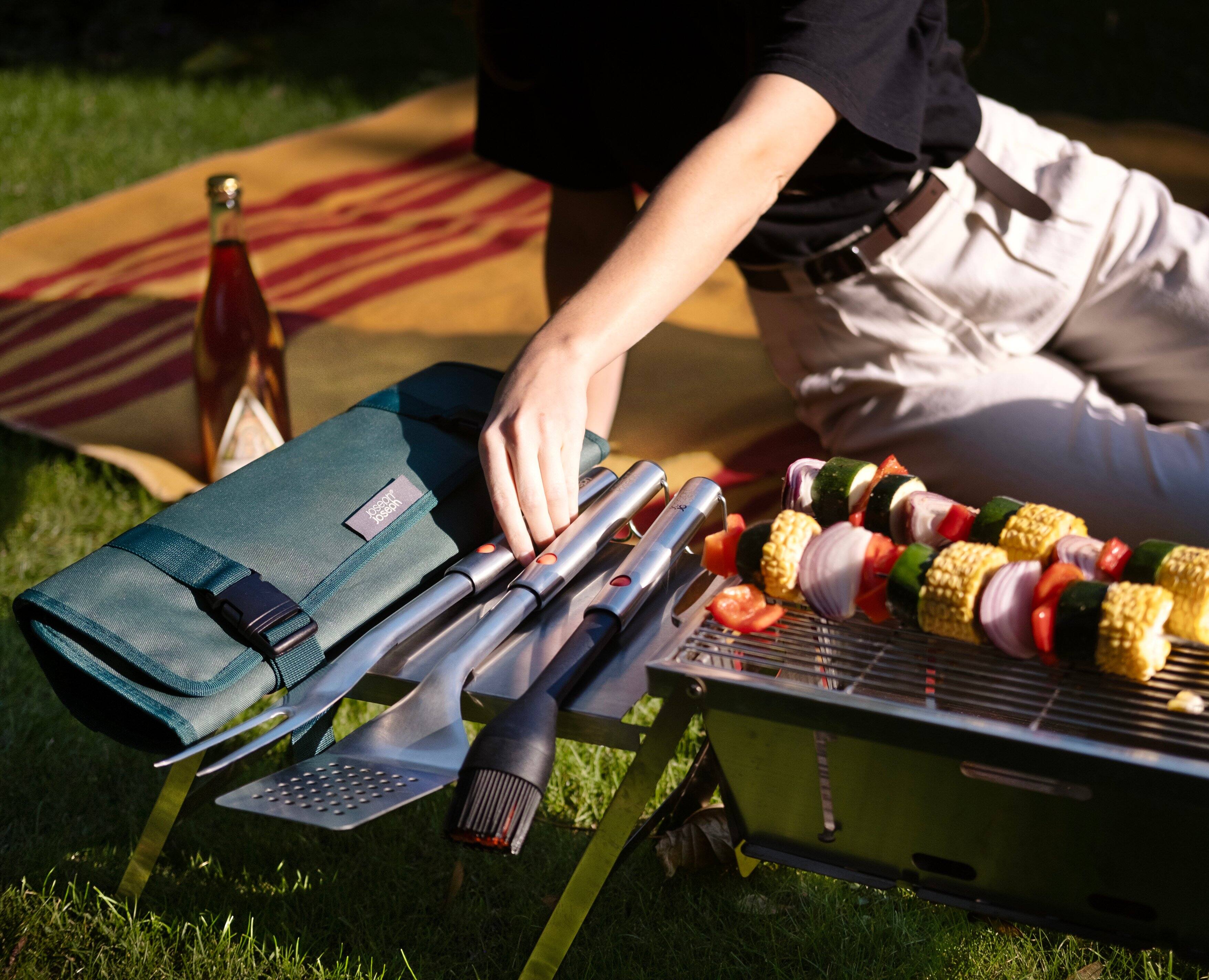 Alt View 4. Joseph Joseph - GrillOut 4-piece BBQ Tool Set with Storage Case.
