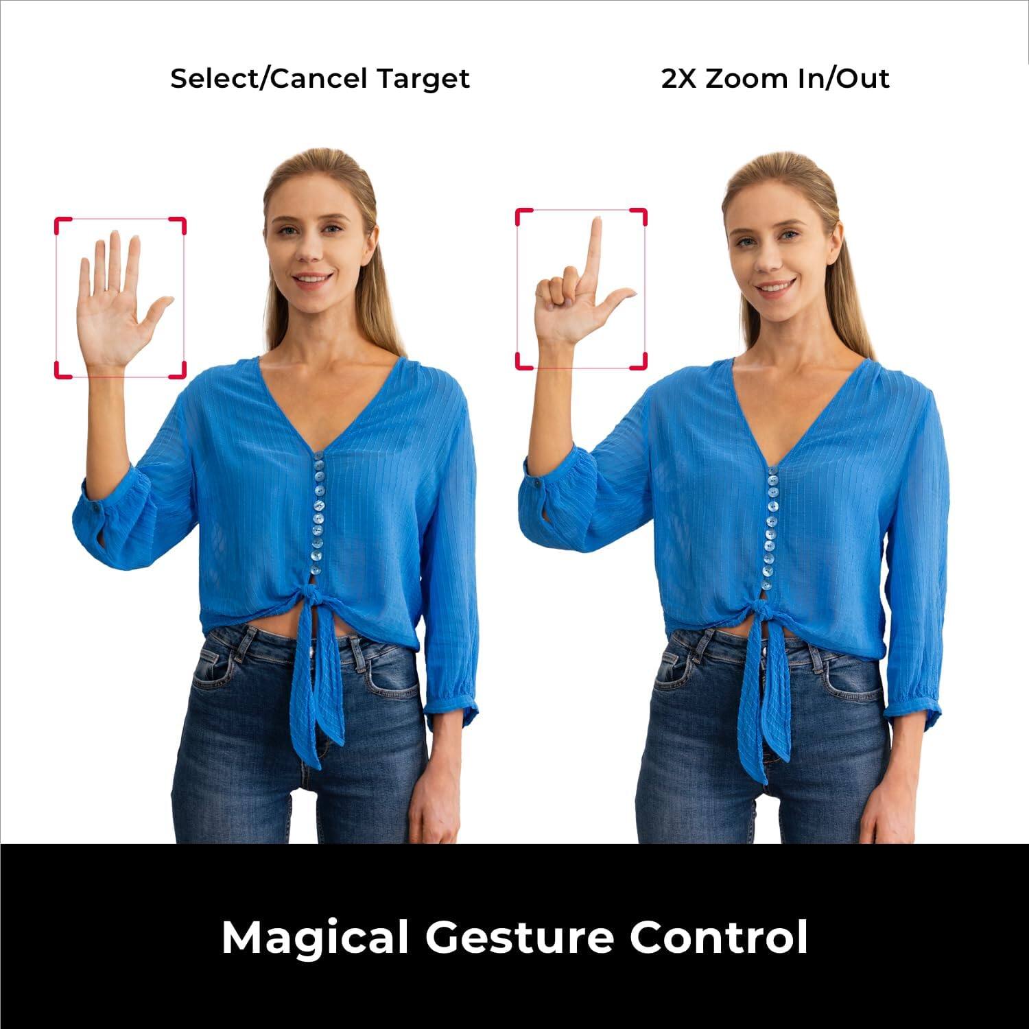 Select/Cancel Target  
2X Zoom In/Out  
Magical Gesture Control