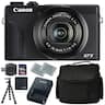 Canon - PowerShot G7 X Mark III Digital Camera (Black) (3637C001) + AOM 128GB Bundle Package Kit