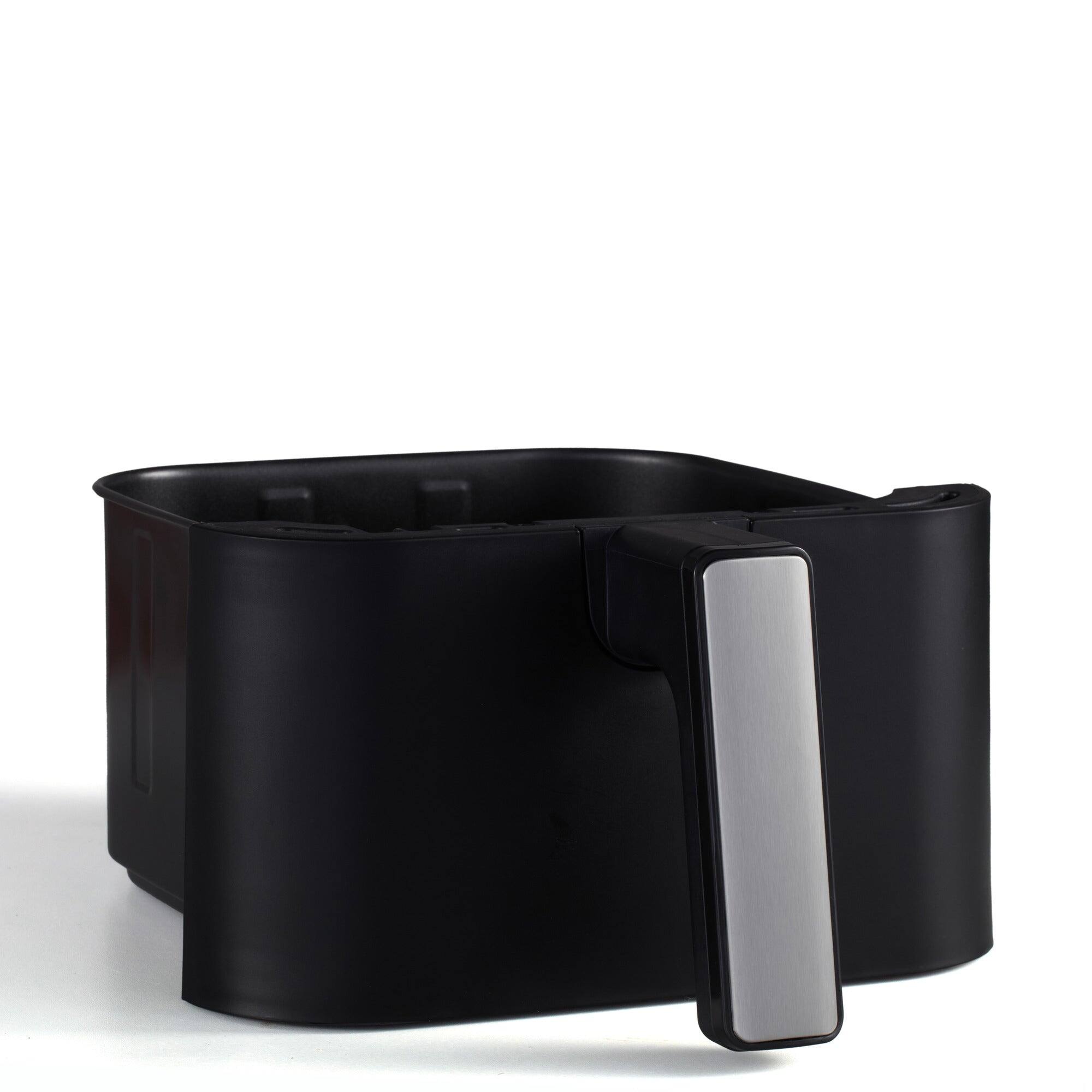 Left. Uber Appliance - Uber Appliance XL Deluxe Air Fryer - 5Qt Non-Stick Ceramic, PFOA/PTFE Free - Black.