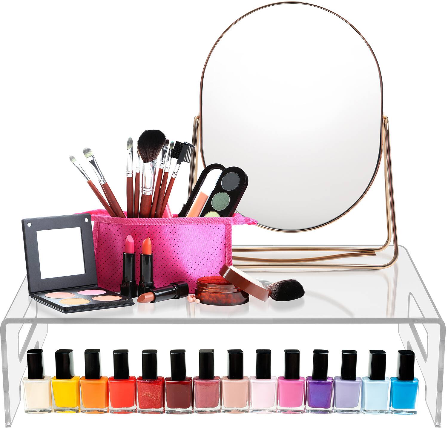 Alt View 1. Sorbus - Sorbus Acrylic Stand Display Tray Shelf and Display Monitor Riser.