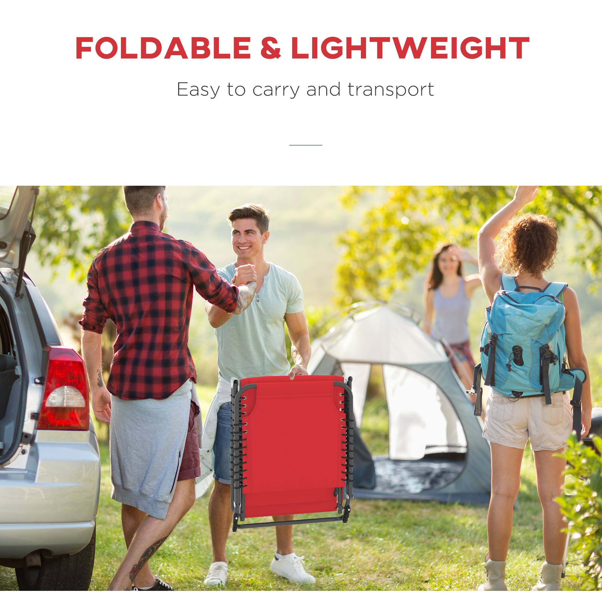 FOLDABLE & LIGHTWEIGHT
Easy to carry and transport