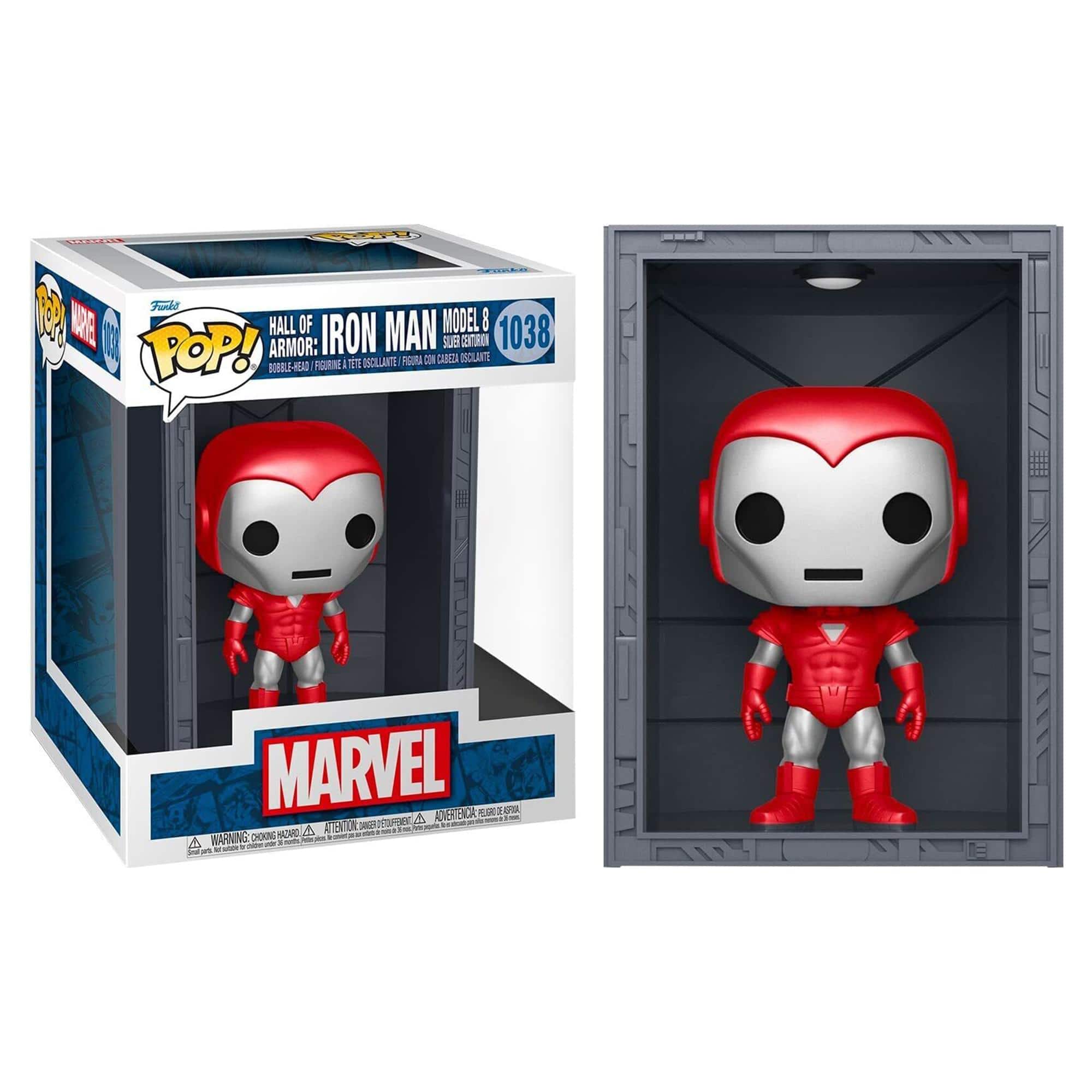 Marvel Iron Man Hall of Armor Funko POP | Silver Centurion - Red price history on PriceWatchPro
