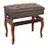 Front. 5 CORE - Piano Bench Wooden Height Adjustable Stool Heavy Duty Keyboard Seat with Storage BROWN - brown.