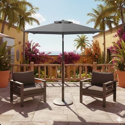 7 ft tilt patio umbrella crank Yescom 7.5ft and 6-Rib The At Home Outdoor Patio Umbrella is a 7.5 Patio Umbrella Aluminum Crank Tilt