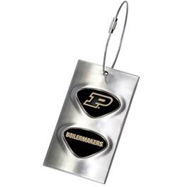 Jardine - Purdue Boilermakers 3.5'' x 2'' Bag Tag - Silver