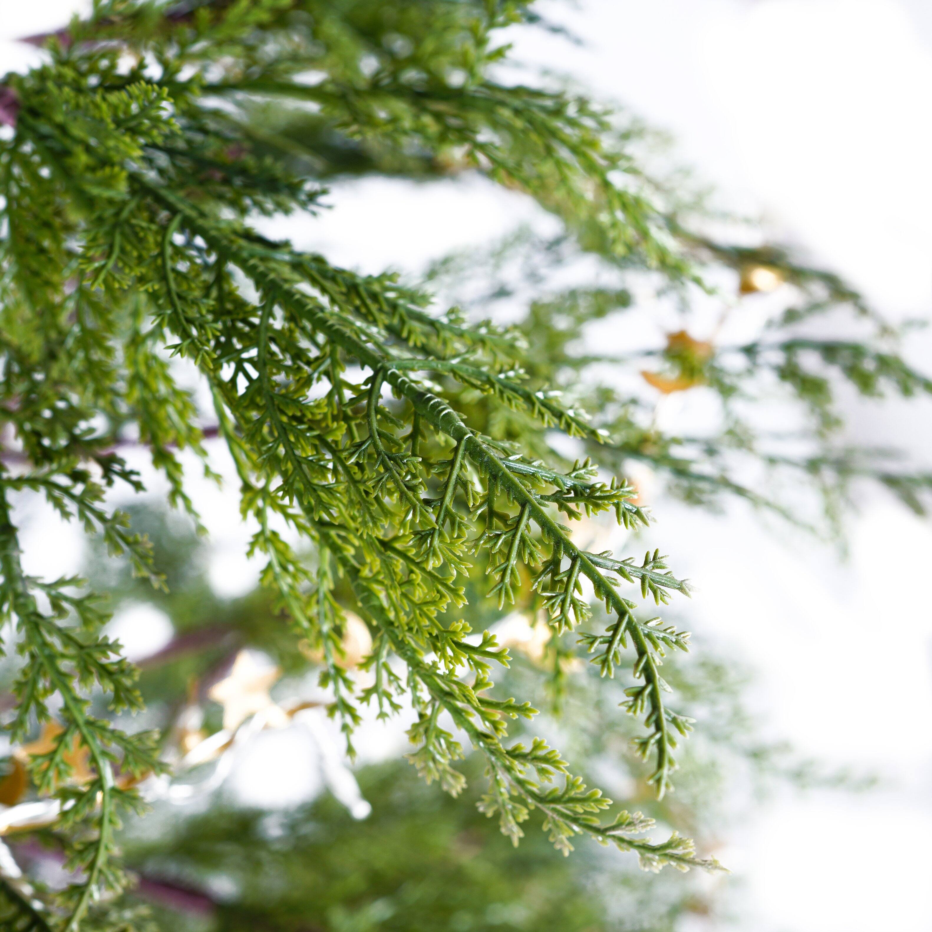 Alt View 7. Ecooso - 6 Feet Artificial Full Christmas Tree Includes LED Lights and Metal Stand, 612 Tips Full Tree,Xmas Decoration - Green.