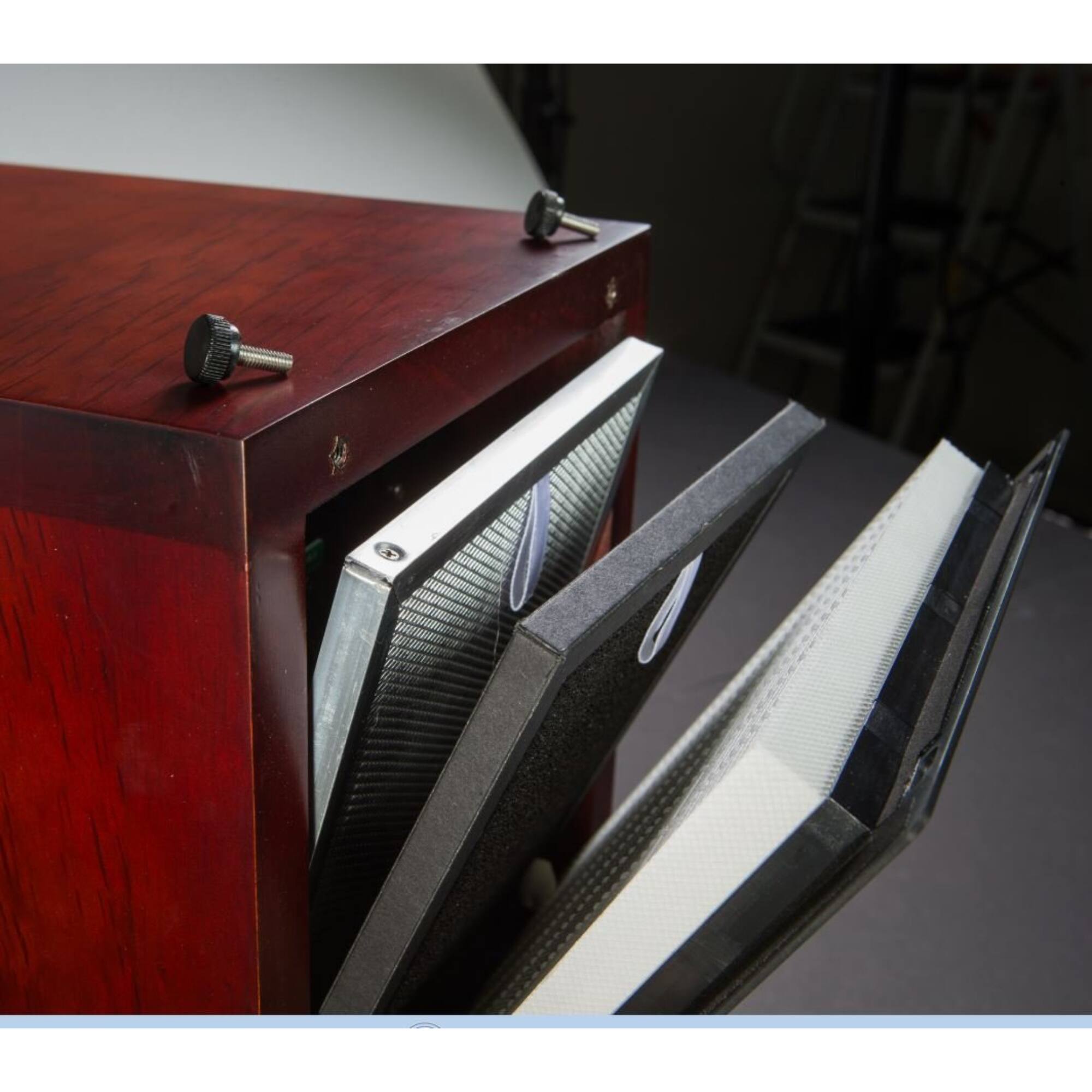 Alt View 3. Ivation - Replacement TiO2 Photocatalytic Filter for IVAOZAP04 Air Purifier-Allergen, Bacteria Removal - White.