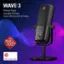 Angle. Elgato - Wave:3 Wired Cardioid Condenser USB Microphone - Black.