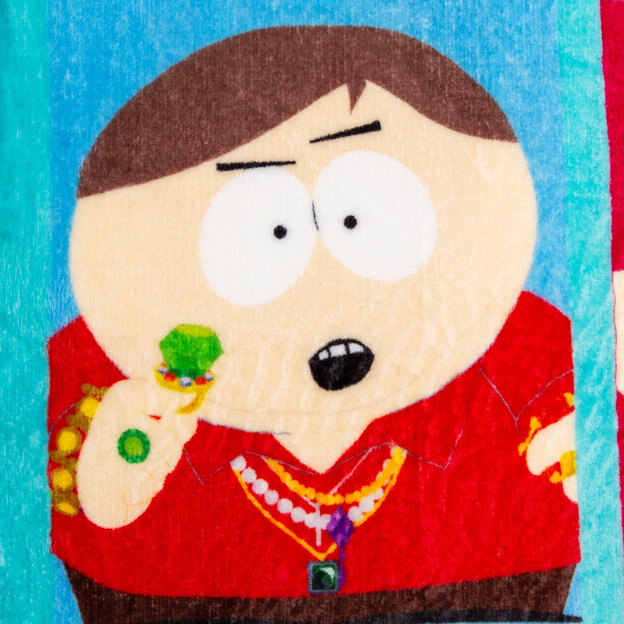 Alt View 1. Silver Buffalo - South Park Eric Cartman Raschel Throw Blanket | 45 x 60 Inches - Multicolored.