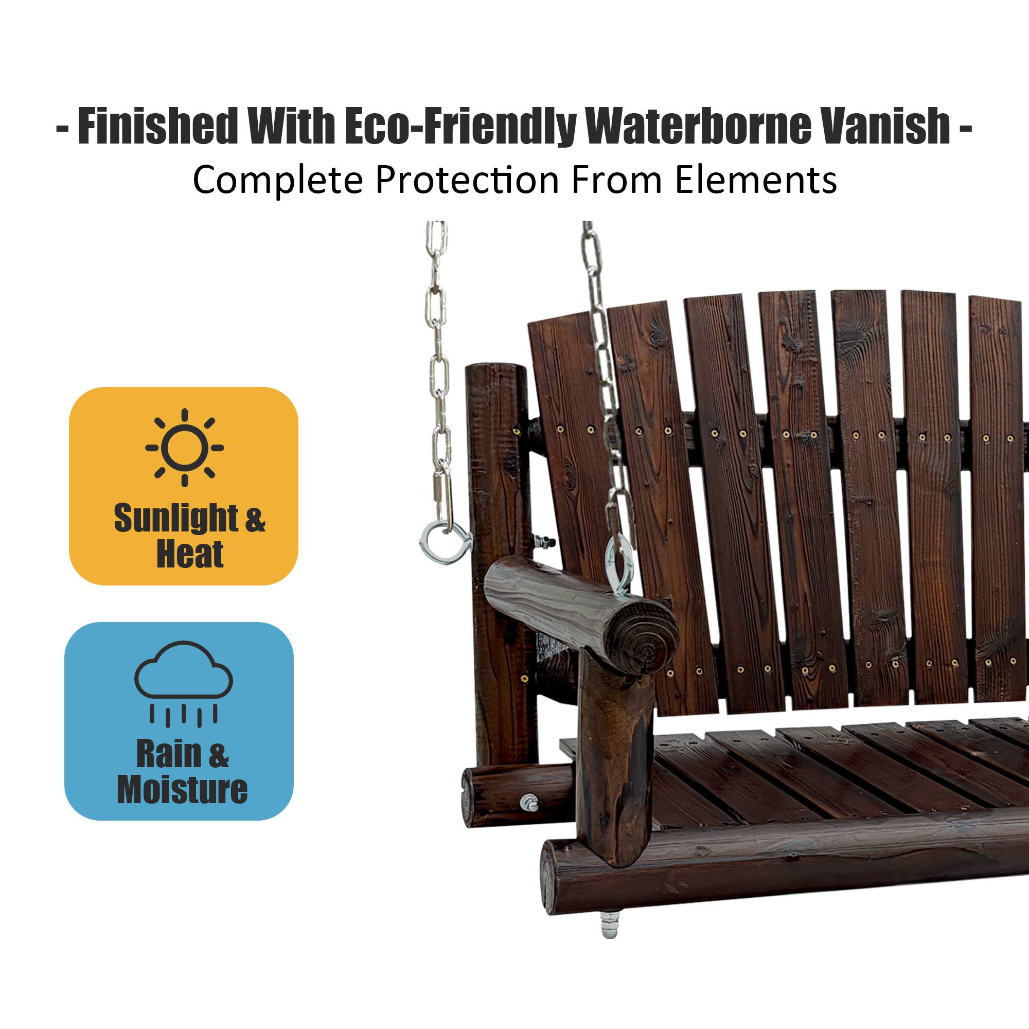 - Finished With Eco-Friendly Waterborne Vanish - Complete Protection From Elements
  - Sunlight & Heat
  - Rain & Moisture